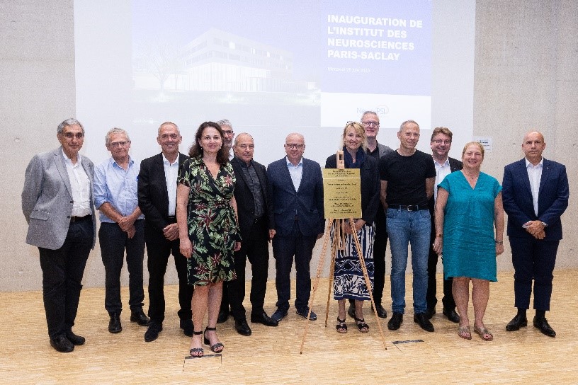 L’Institut des neurosciences Paris-Saclay a été inauguré le 28 juin 2023. © Christophe Peus